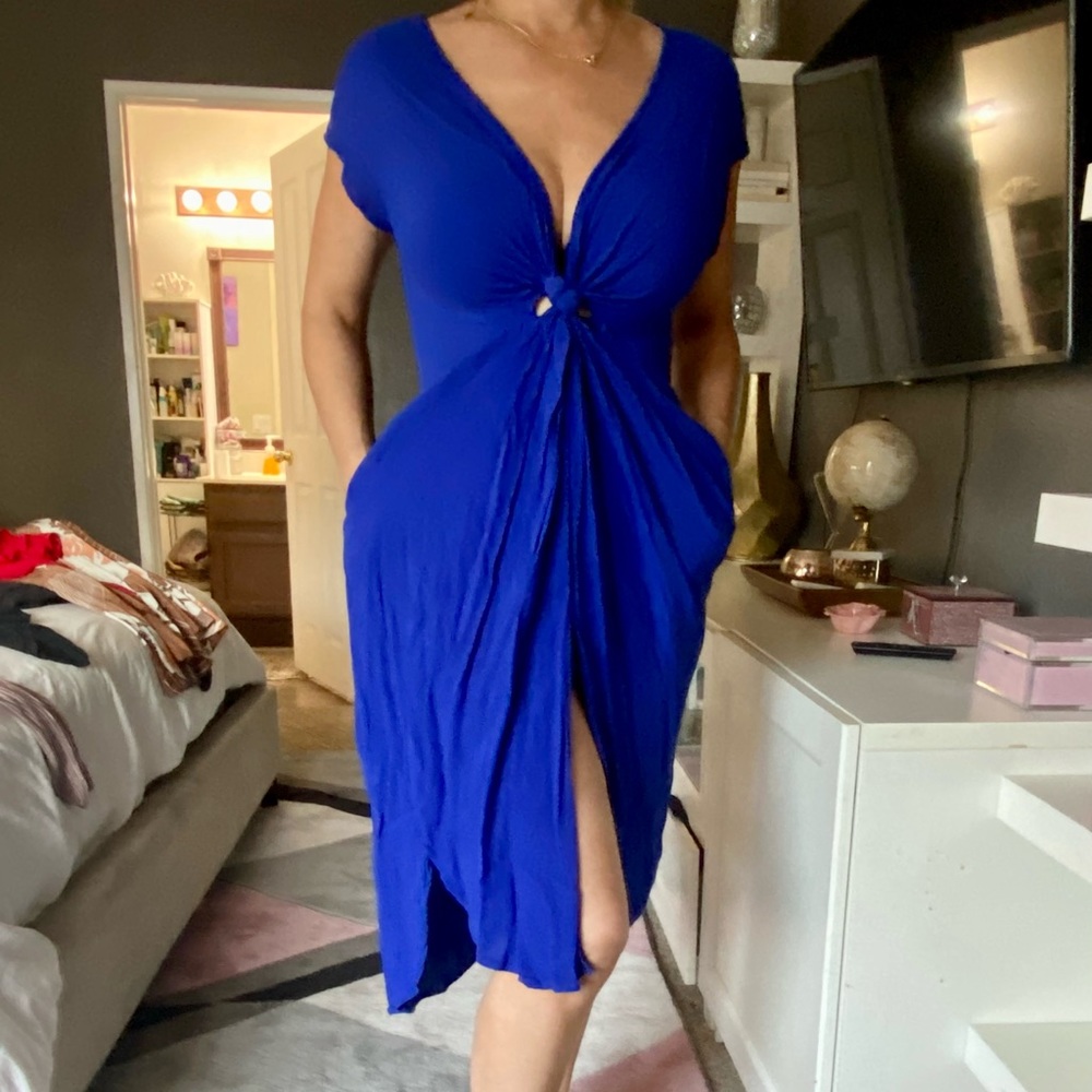 Beautiful blue casual dress